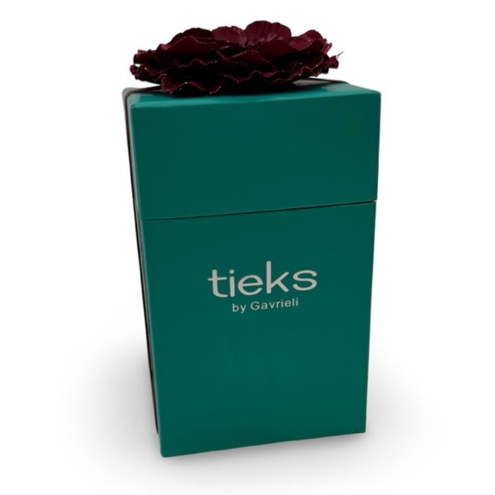 Tieks Box with Red Flower and Reusable Bag